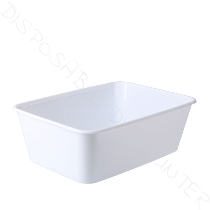 Barquette à micro-ondes 750ml - série 175 blanc