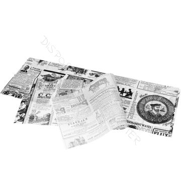 Wrapping Sheets Greaseproof 41x15cm Times White