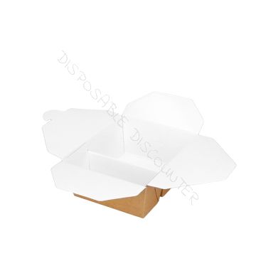 MealBox 2 compartments 900+450ml nano Cardboard Brown