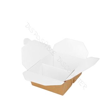 MealBox 2 compartments 675+675ml nano Cardboard Brown