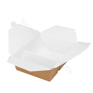 MealBox 2 compartments 1320+660ml nano Cardboard Brown