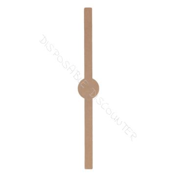 Zelfklevende Banderol of Label  Ø4 x 30cm Kraft