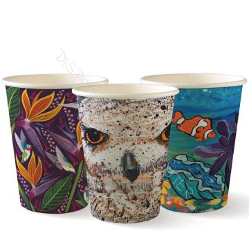 BioCup Art Series Cardboard Coffee cups 350ml 12oz