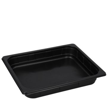 PP 1/2 Gastro-Thermoschalen 325x265x50mm schwarz