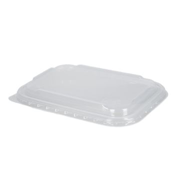 Lid PP for Cardboard Mealtray rectangular