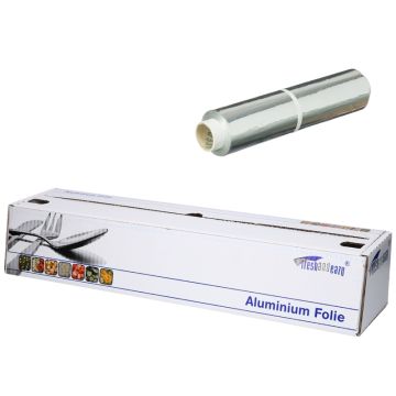 Rouleau de film aluminium dans distributeur 50cm