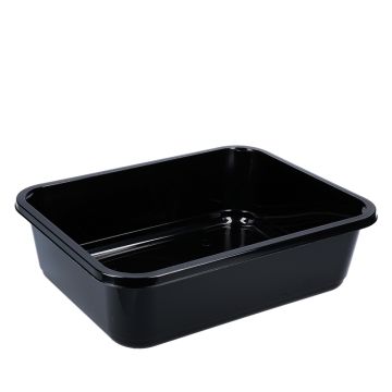 Schalen H3 PP Spritzguss 308x240x88mm schwarz