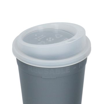 Wiederverwendbarer Deckel für Trinkbecher Ø 90mm Transparent