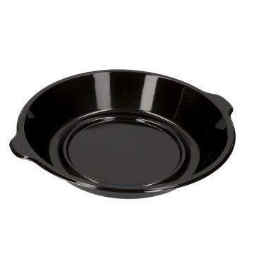 Runde Take Away Teller ungeteilt 250mm schwarz