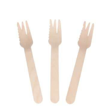 Snackvork Hout met tanding