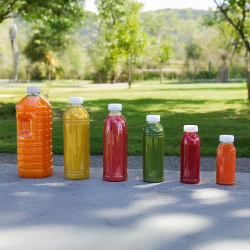 Bouteille rPET transparent rPET 750ml avec bouchon Naturel