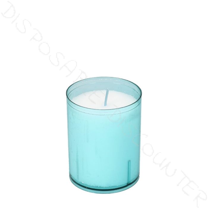 Q-lights refills 24-hour candle aqua 50x64mm