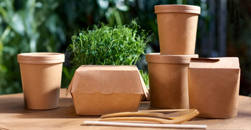 Nature Kraft snack packaging for sustainable takeaway